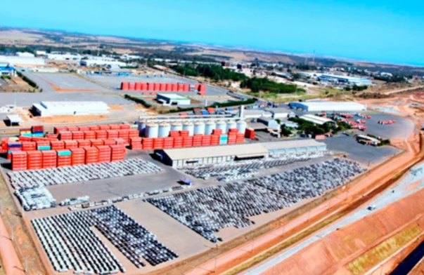Estrutura logística do Porto Seco apresentada no material institucional
